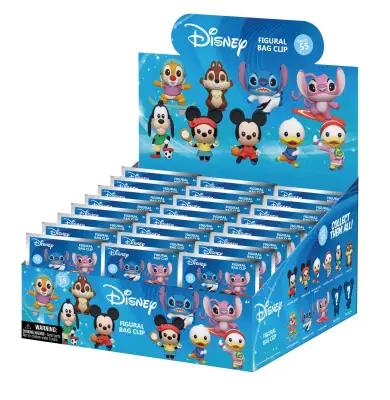 DISNEY - Sports Bag Clip Blind Box Display (24) - Figurine